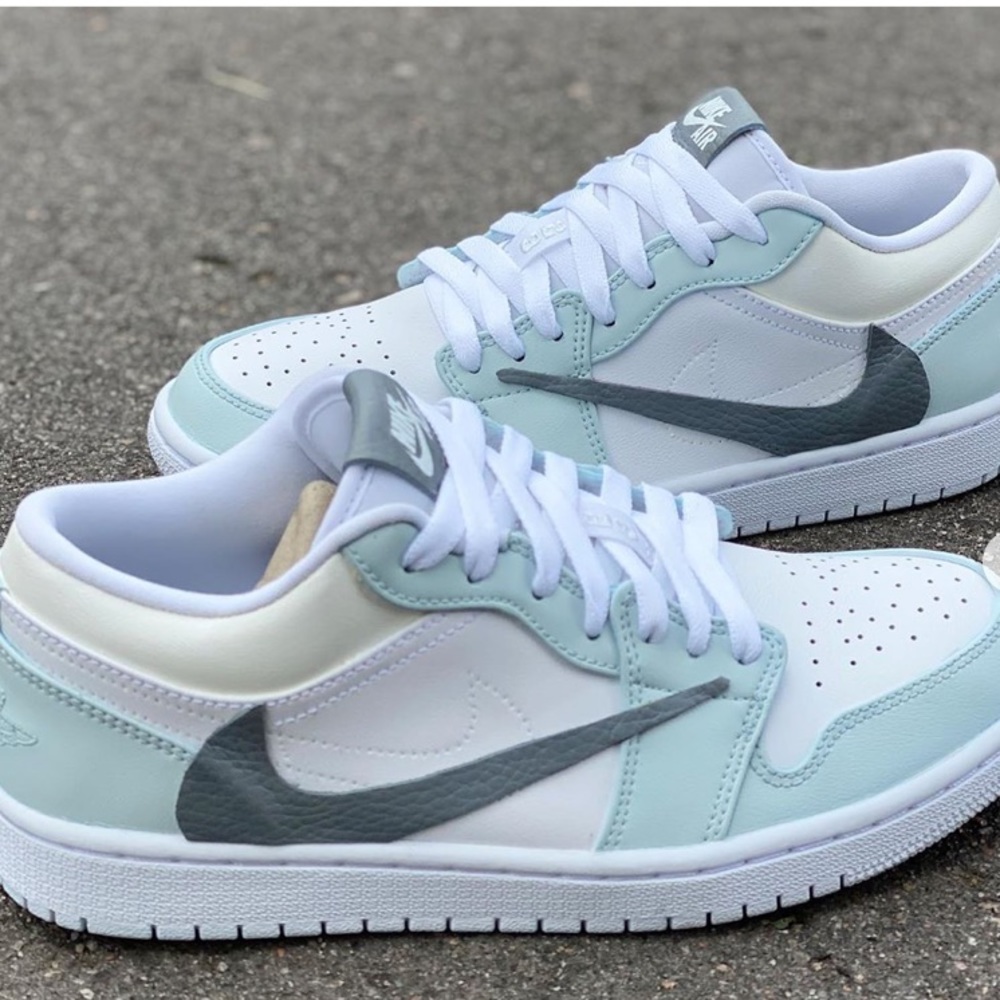 Custom Women’s Jordan 1 lows (Travis Scott design)